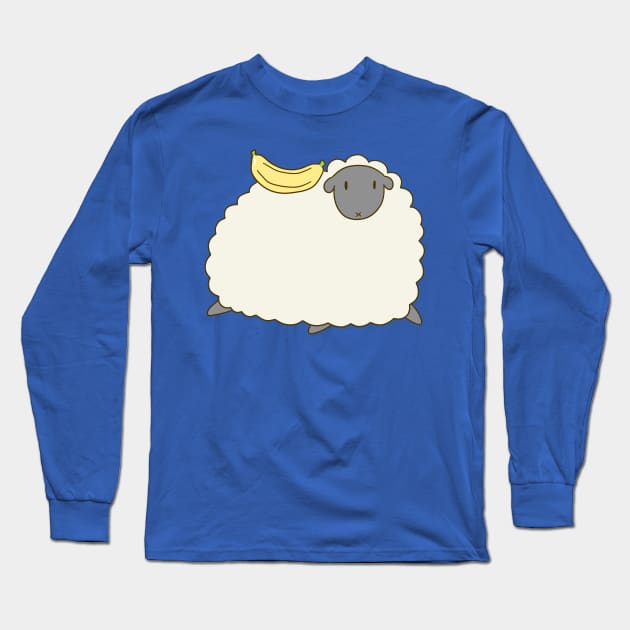 Banana Sheep Long Sleeve T-Shirt by saradaboru